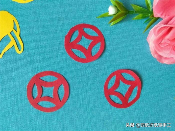 剪纸铜钱教程简单又漂亮,古钱剪纸教程视频