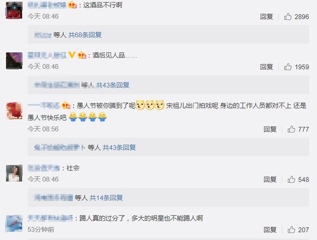 宋祖儿酒后踢路人事件,宋祖儿被人踢视频