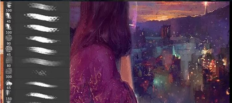 插画肌理笔刷怎么用,插画笔刷怎么设置paints