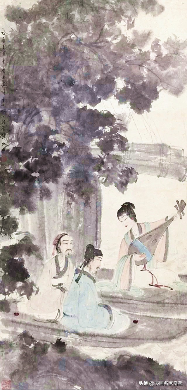 傅抱石大师作品图片,中国画坛巨擘