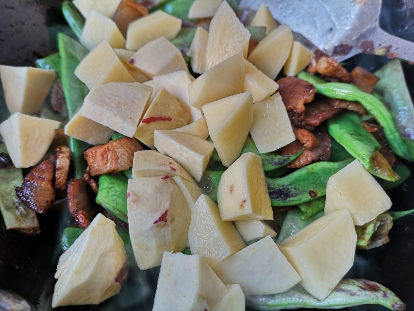 炖面豆的做法,家常炖面豆