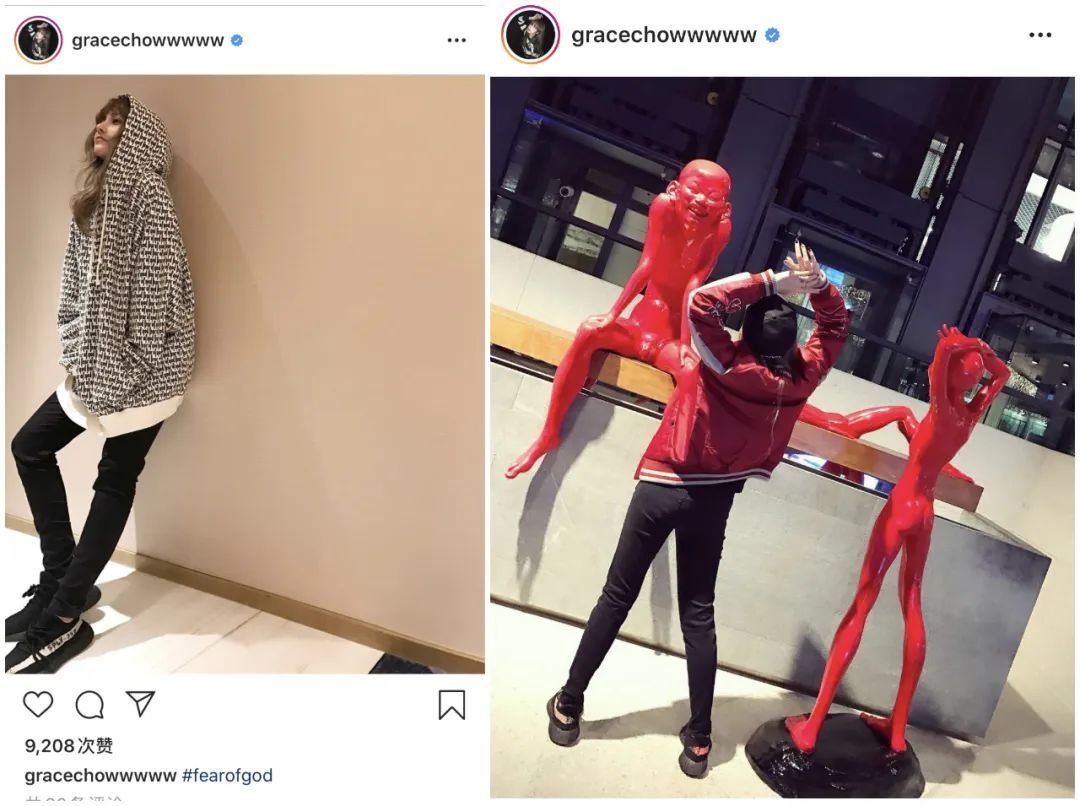 周扬青天竺少女,周扬青gucci毛衣