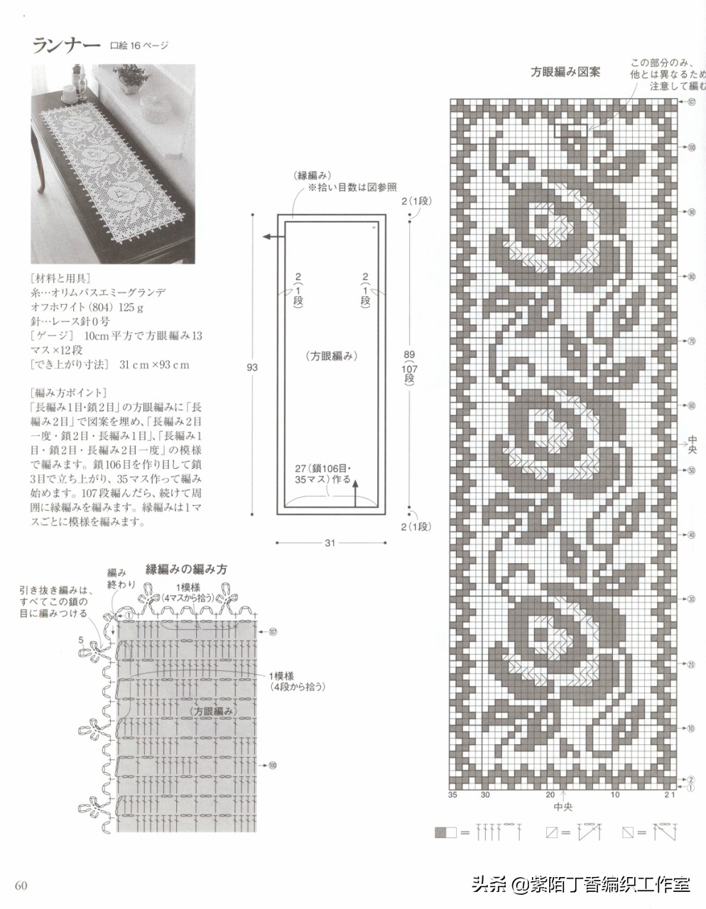 钩针钩简单的沙发巾,桌布和沙发巾的钩针教程