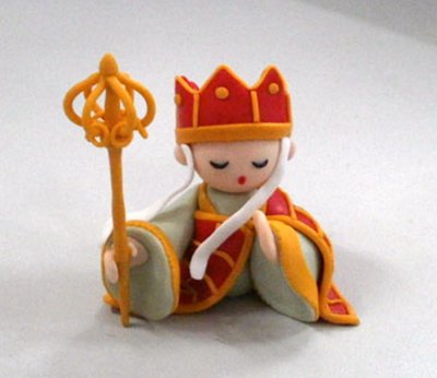 diy手工软陶教程,橡皮泥手工制作唐僧教程简单