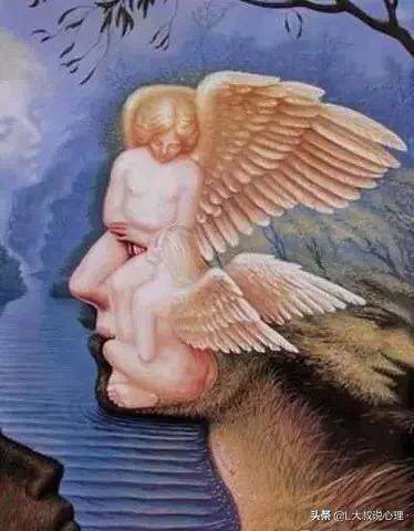 心理学视觉错觉重影图,十五张诡异心理图张张戳心