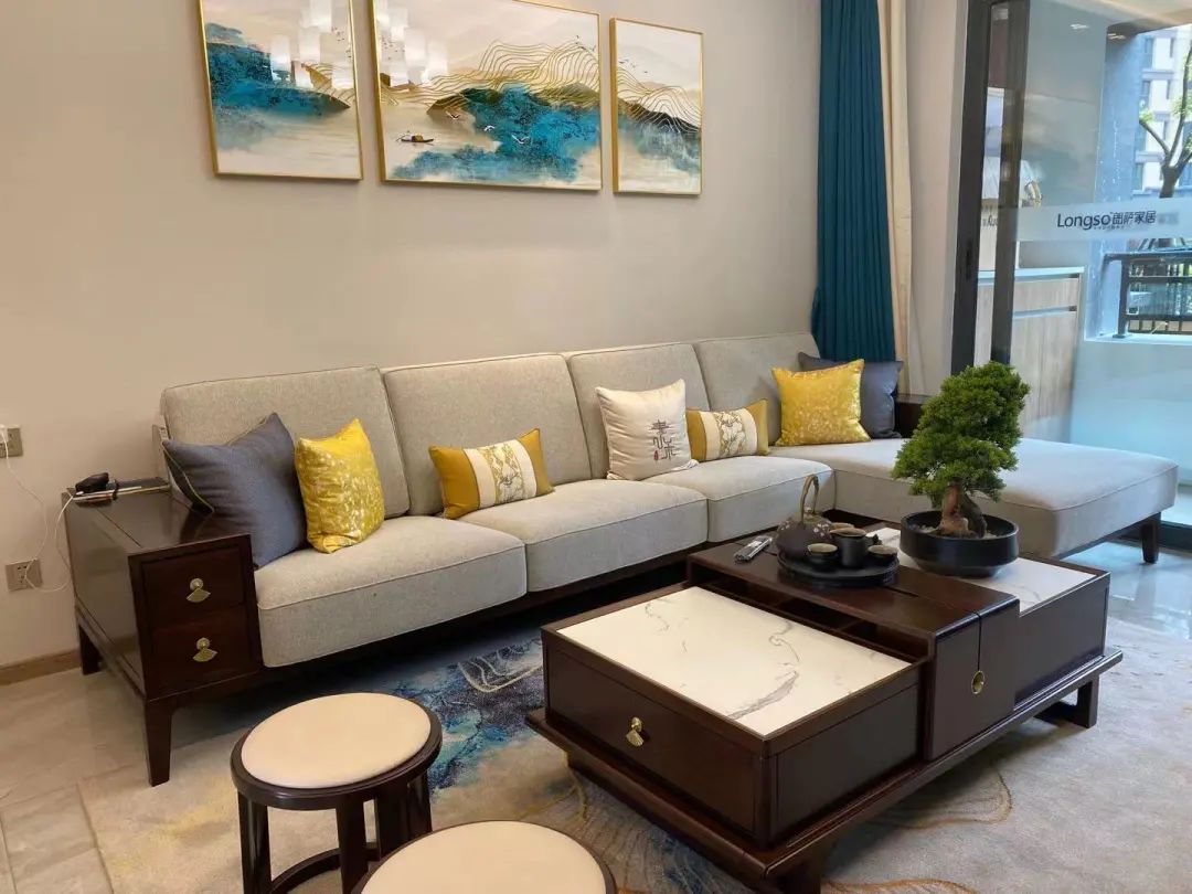 朗萨117㎡雅致新中式3室2厅，榻榻米颜值和实力并存