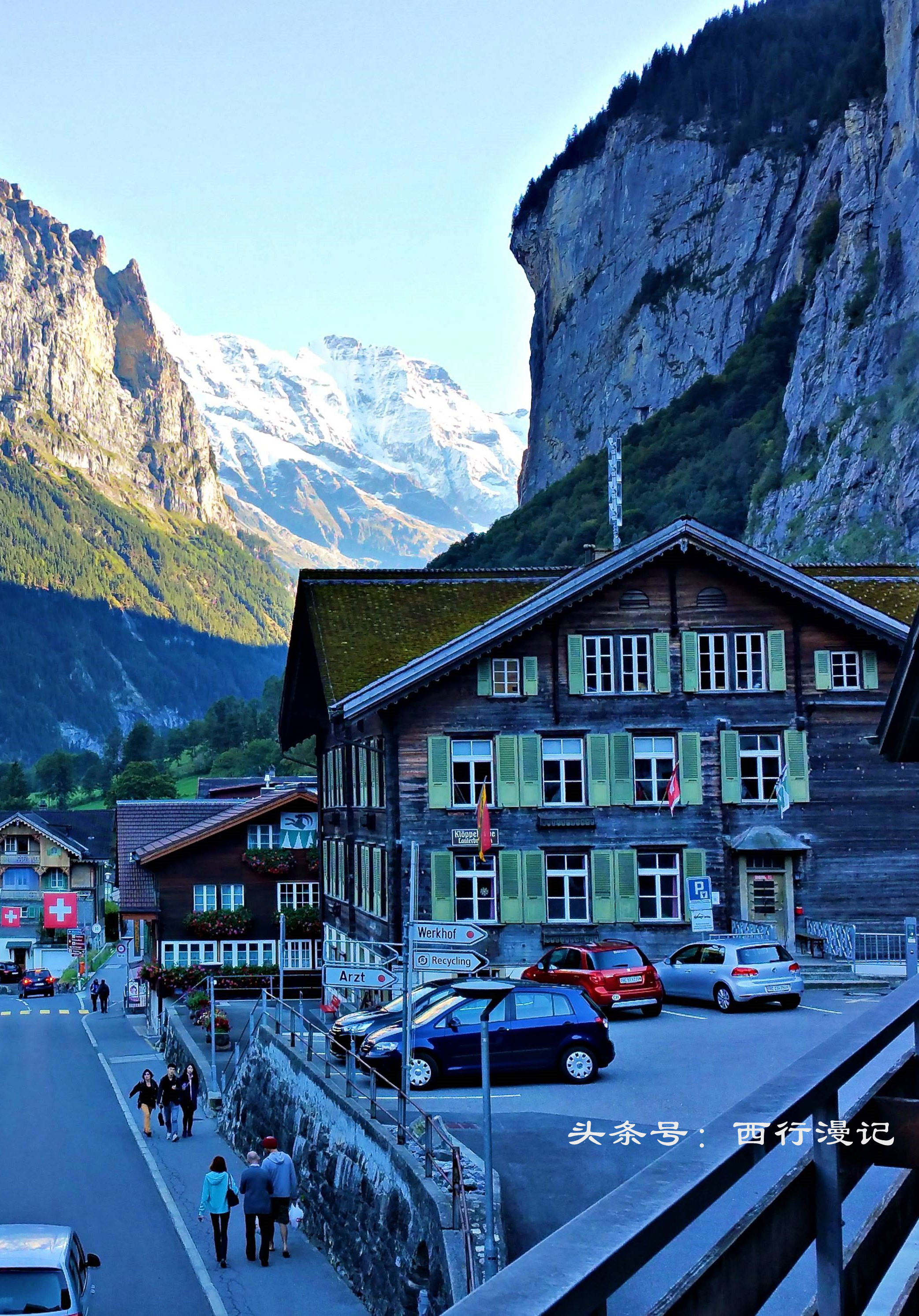 瑞士风景绝美的山,瑞士绝美的山村风光