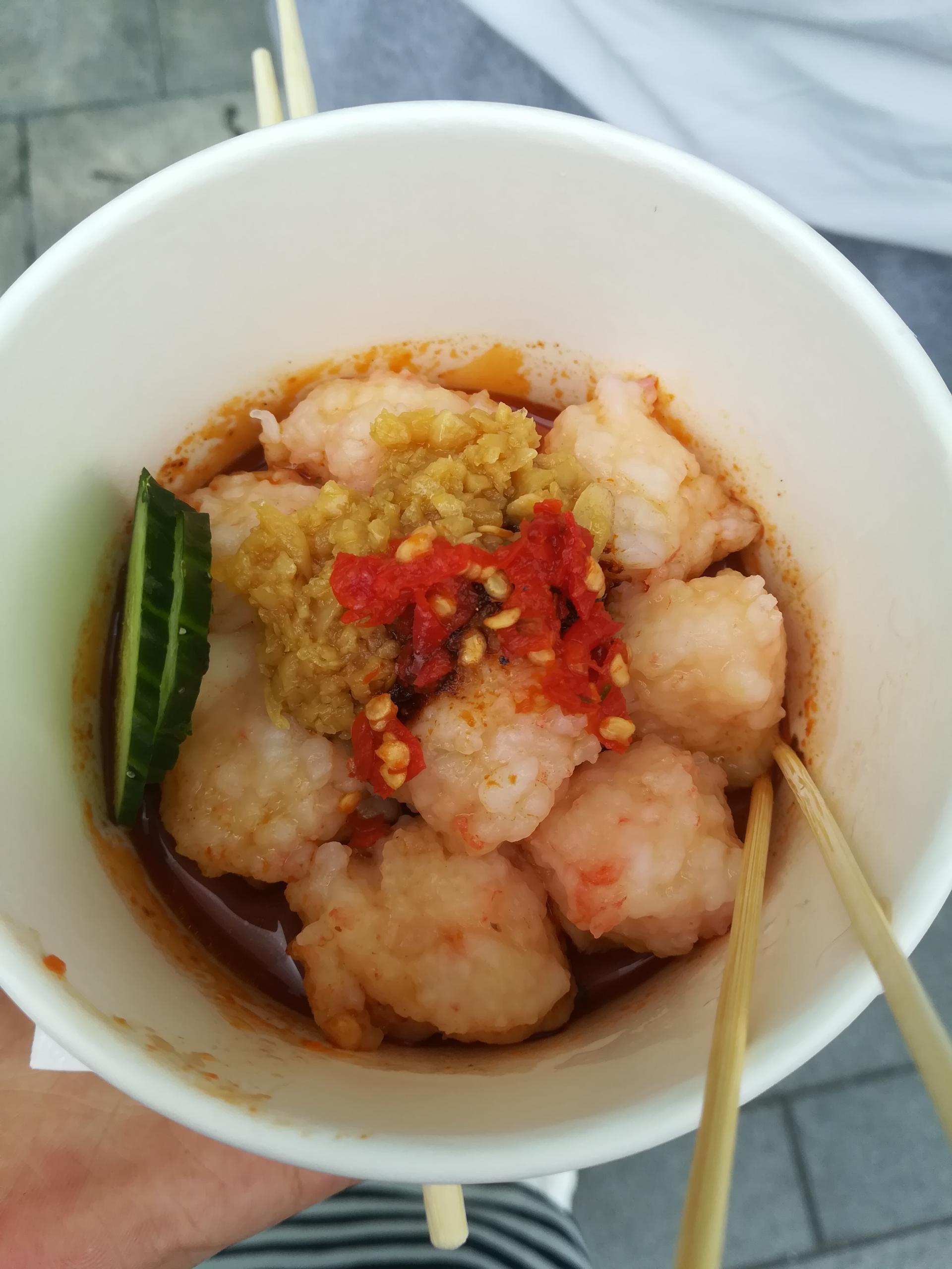 成都专门吃虾滑的店,成都小吃麻辣虾滑