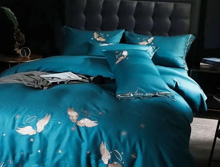 韩系斜纹棉四件套100%全棉,全棉四件套180支长绒棉秒杀价