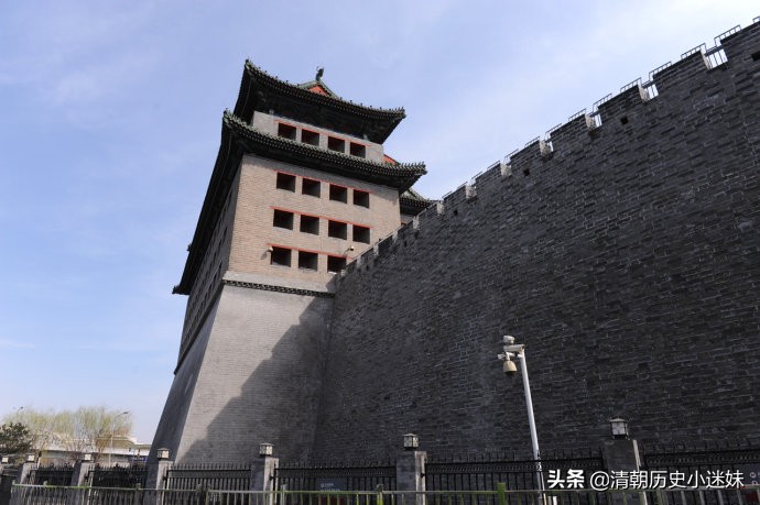 明清老北京城门示意图,德胜门城楼的历史