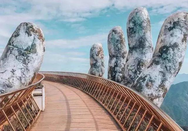 越南一座桥,越南金桥全景图