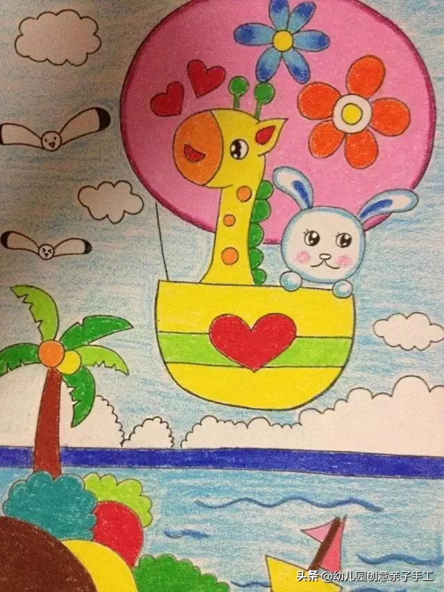 上百张幼儿园创意儿童画,儿童绘画创意3-6岁童年童画