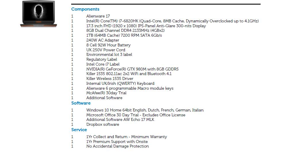 新alienwarer17,alienwarex17r2配置选择