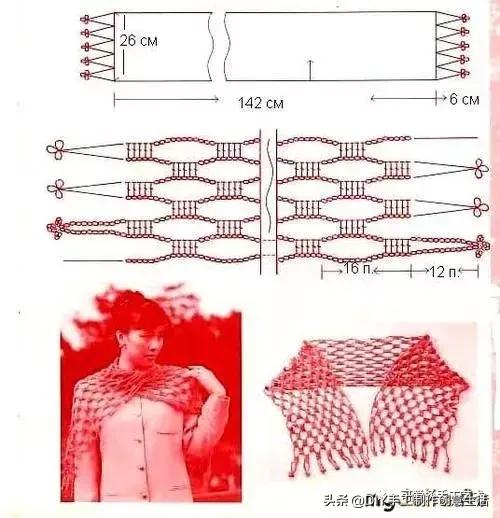 手工diy钩针编织围巾教程,diy手工编织围巾教程