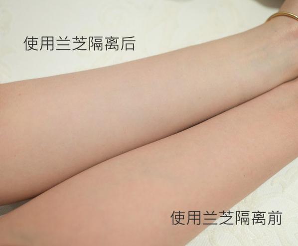 兰芝绿隔离和紫隔离的区别,兰芝雪纱紫隔离真假鉴别图