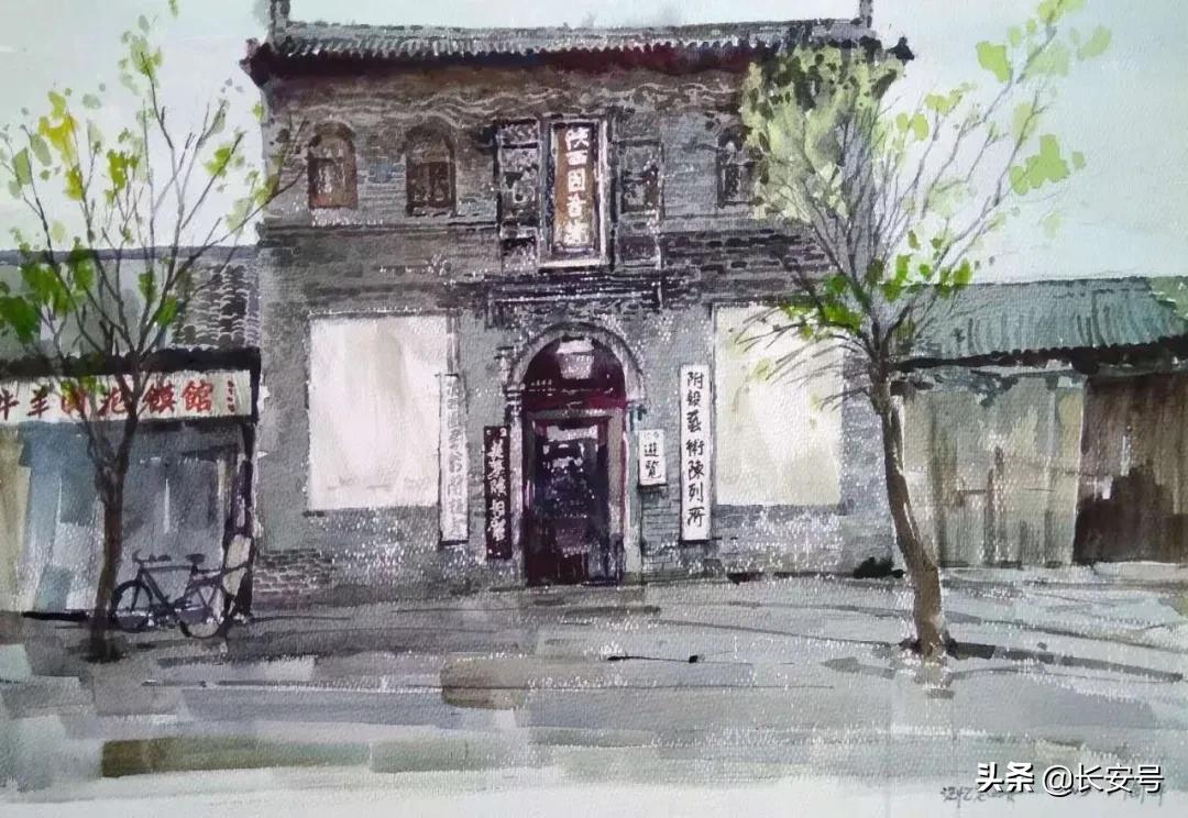 手绘老西安,西安手绘名胜古迹