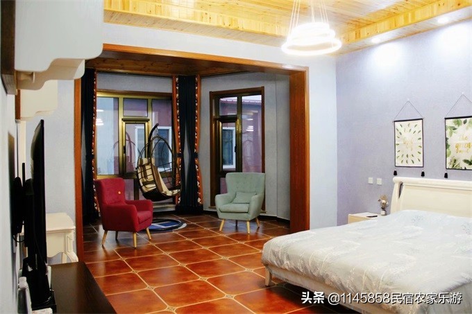 北京延庆海棠阁民宿,延庆龙庆峡冰灯附近民宿