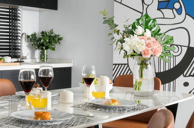 仿真花高级感逼真客厅,优雅气质高贵的仿真花