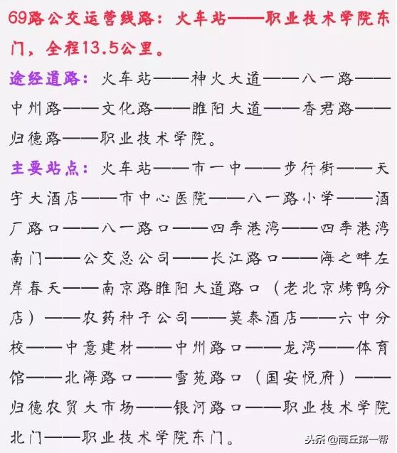 商丘南站公交车线路,商丘市区到黄河故道公交车线路