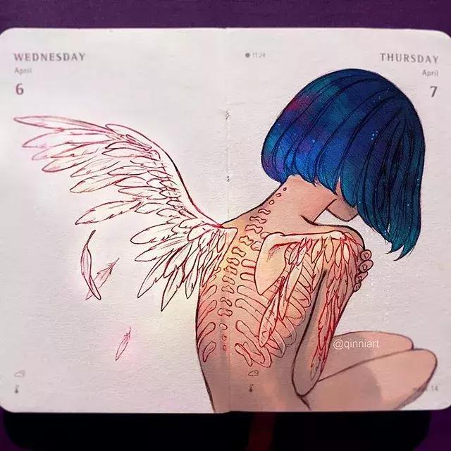 一个经历三次心脏手术，却依旧坚强，用水彩把伤痛化作星辰的女孩