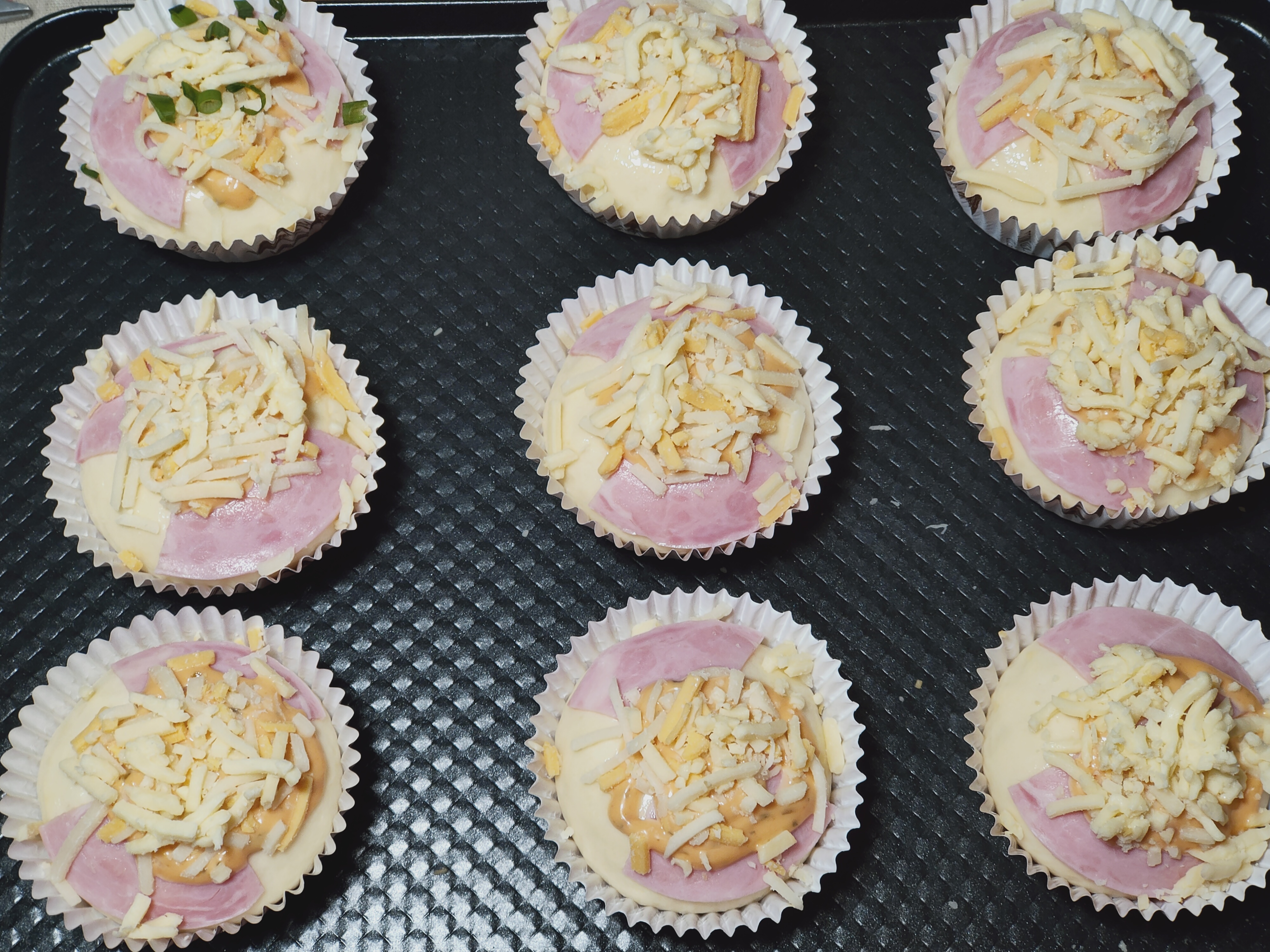 早餐必选，芝士火腿小面包，香味十足超好吃