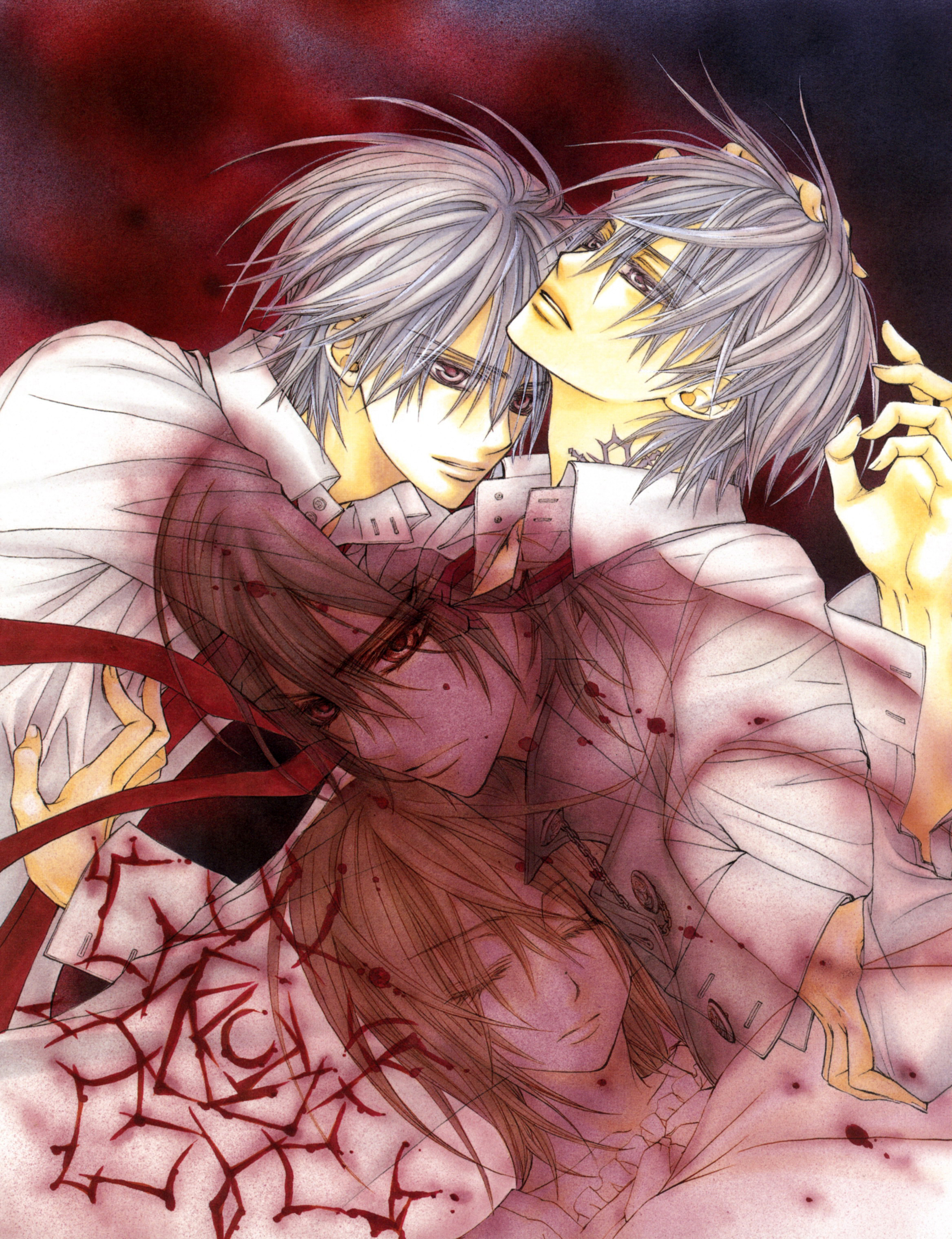 暗黑风吸血鬼动漫图片,吸血鬼骑士漫画手绘