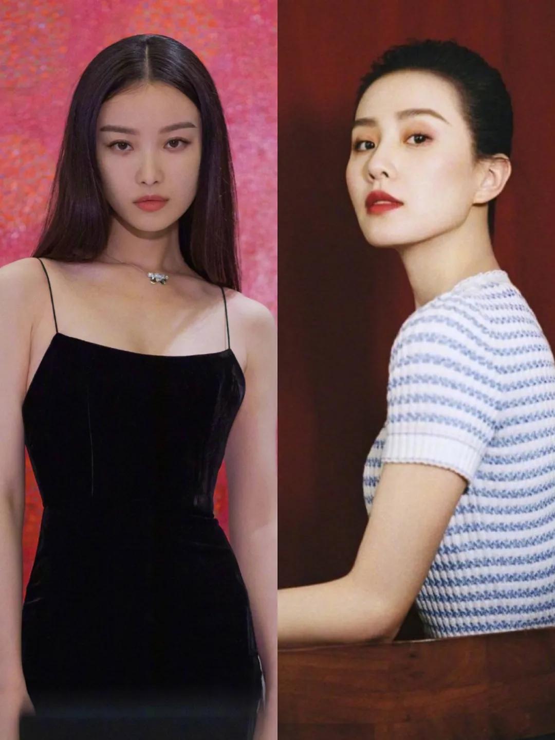 刘诗诗与倪妮再度同框,除了体态外,在脖子上她们也在暗自用力