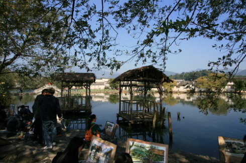 月沼在什么地方,宏村古镇月沼