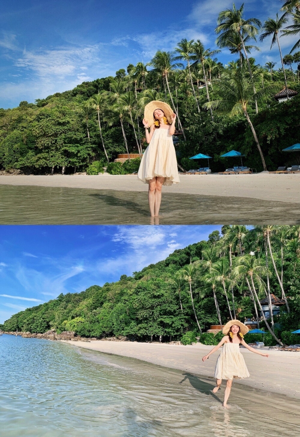 舒适又自然的度假穿搭，可甜可盐！给你与众不同的度假心情