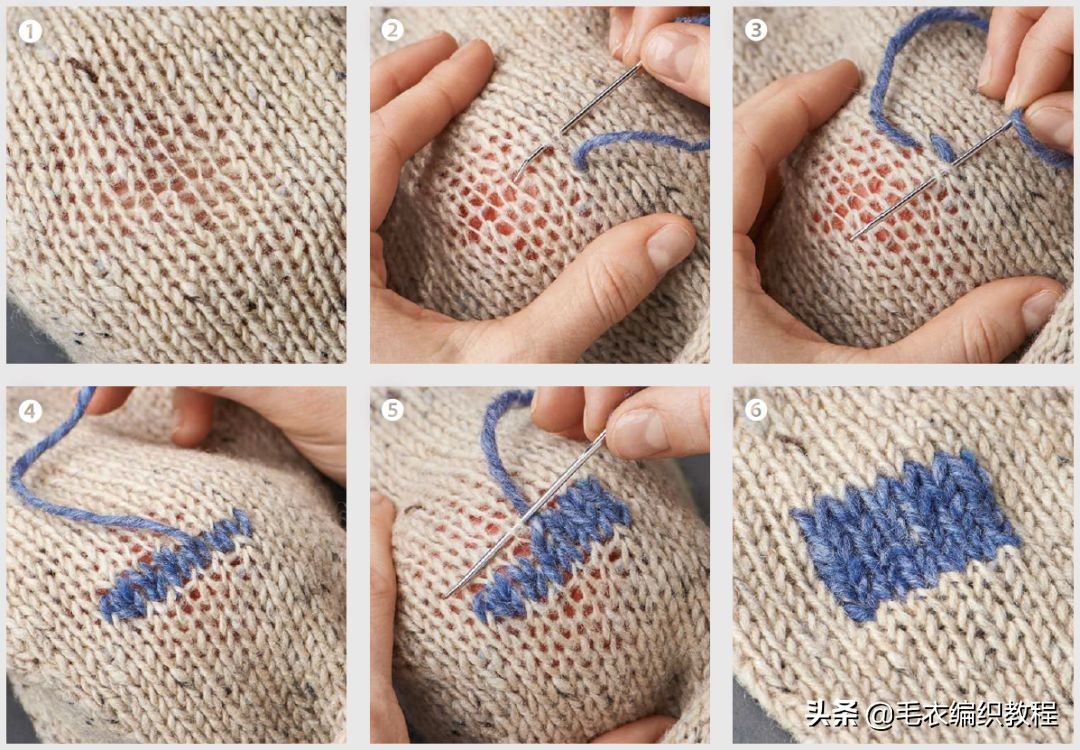 毛线走纱怎样修补,毛线脱落怎么补