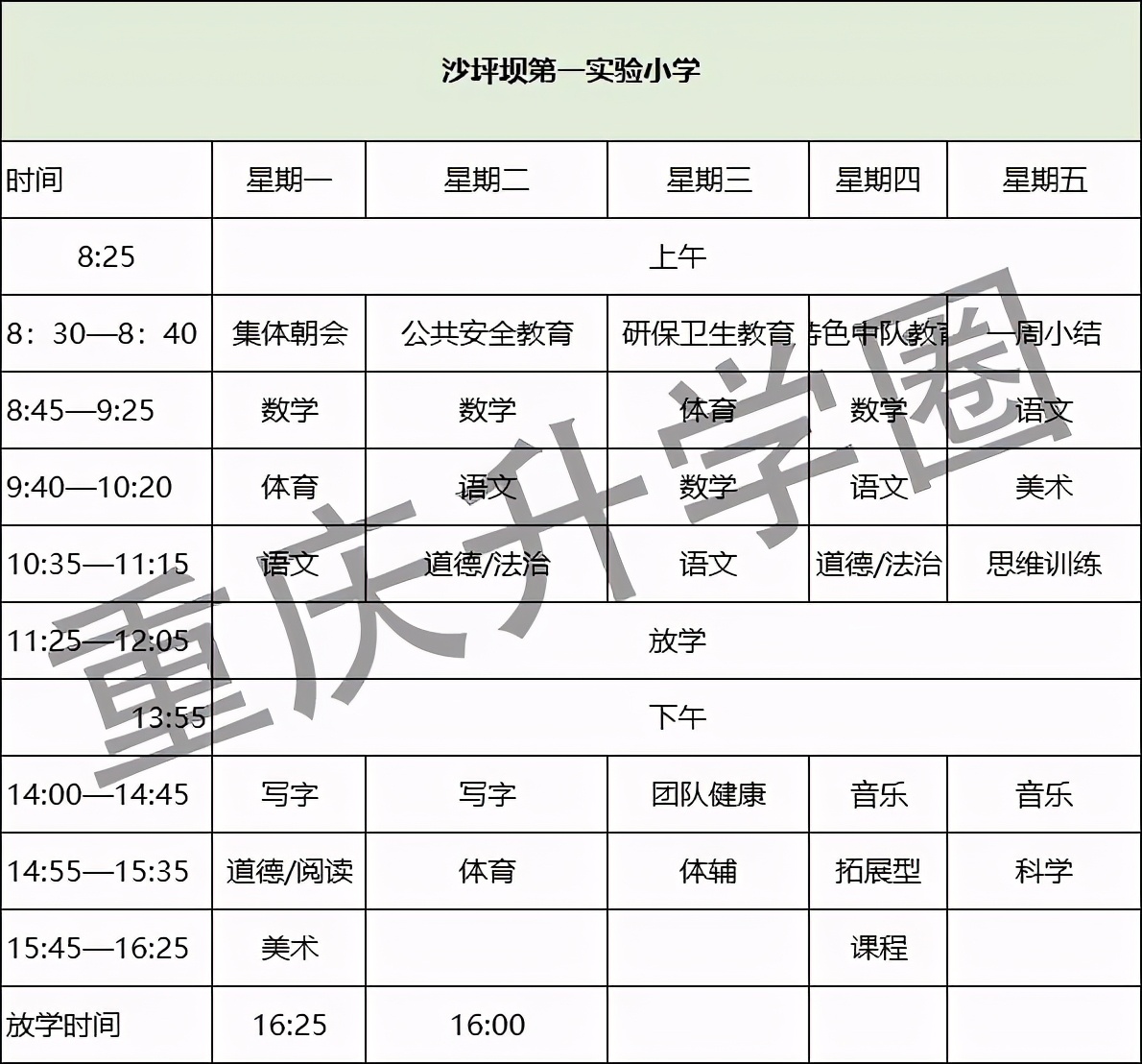 沙坪坝公办小学名单,重庆沙坪坝附近好的小学