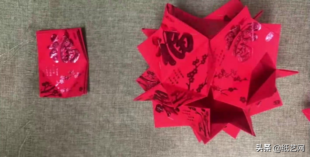 新年灯笼怎么做又简单又好玩,用红包做元宵节灯笼教程