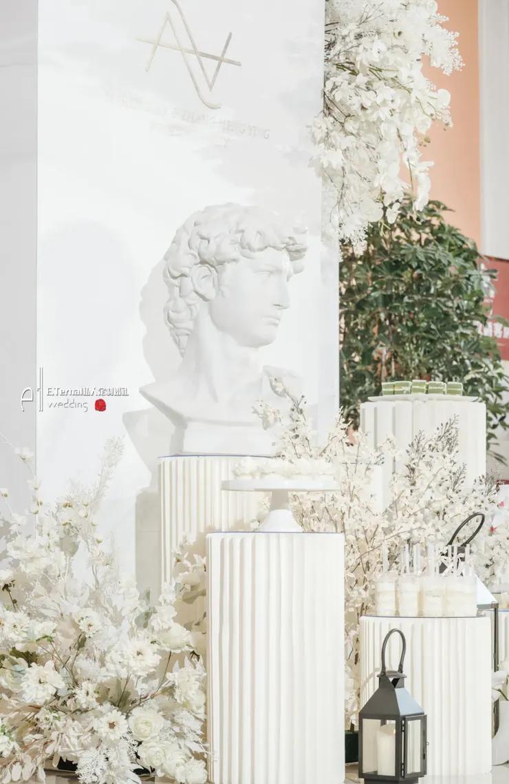 纯净婚礼布置,艺术极简婚礼主题设计