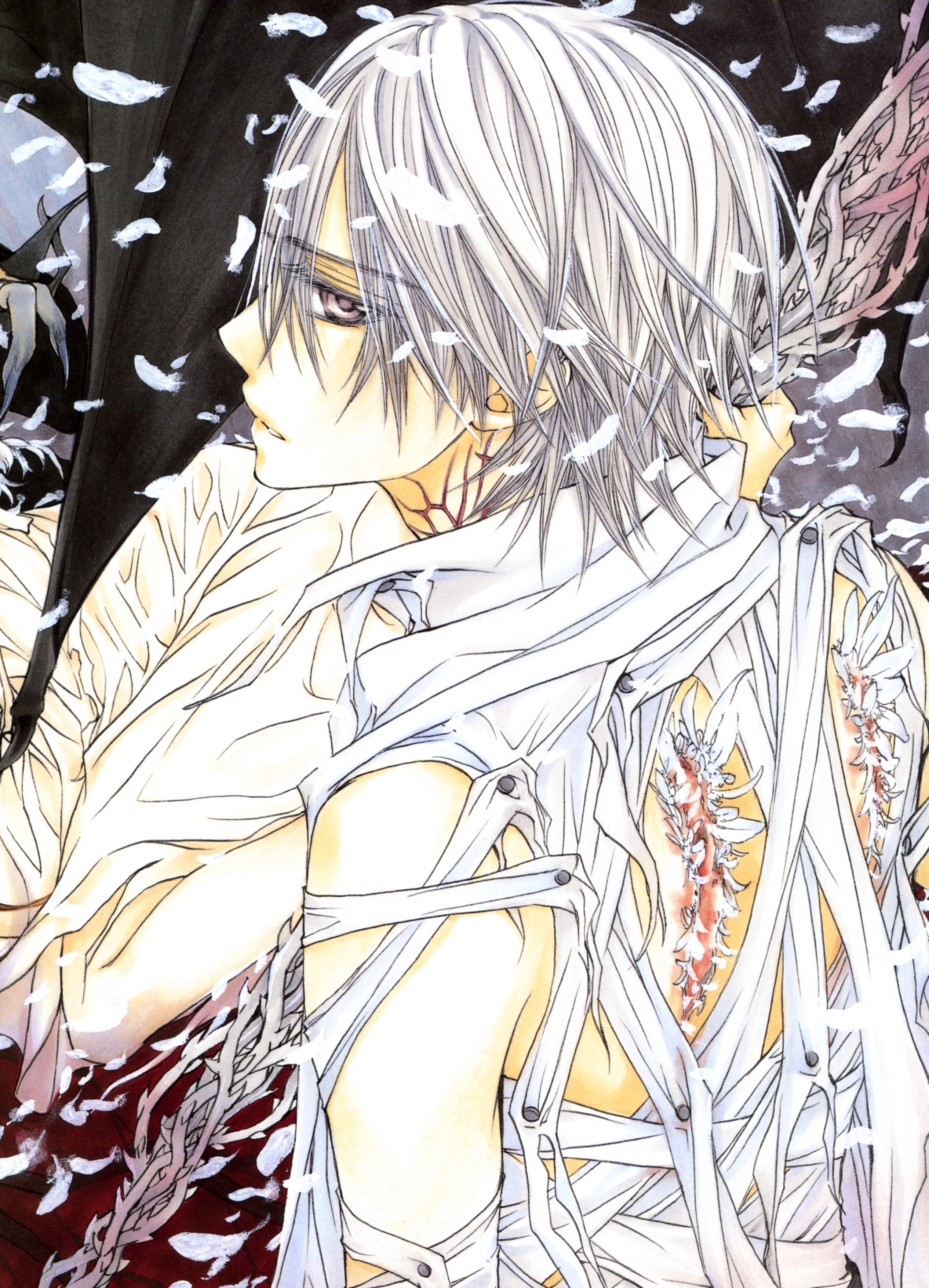 暗黑风吸血鬼动漫图片,吸血鬼骑士漫画手绘