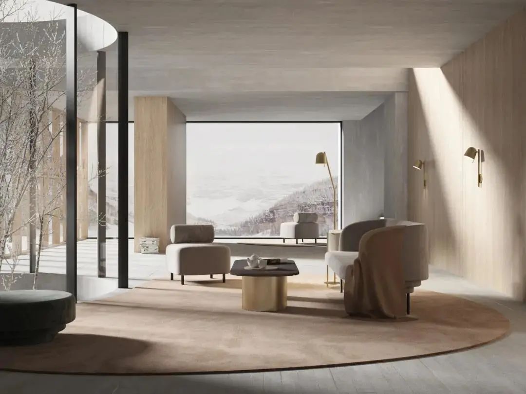 极简风格石材,极简原木风设计