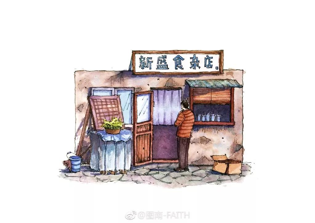 水彩画建筑入门零基础初学,水彩大师的建筑风景作品