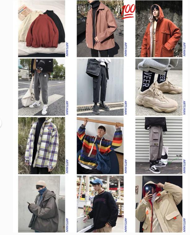 各类风格男装淘宝店铺合集:男生也可以很好看!复制穿搭就够了