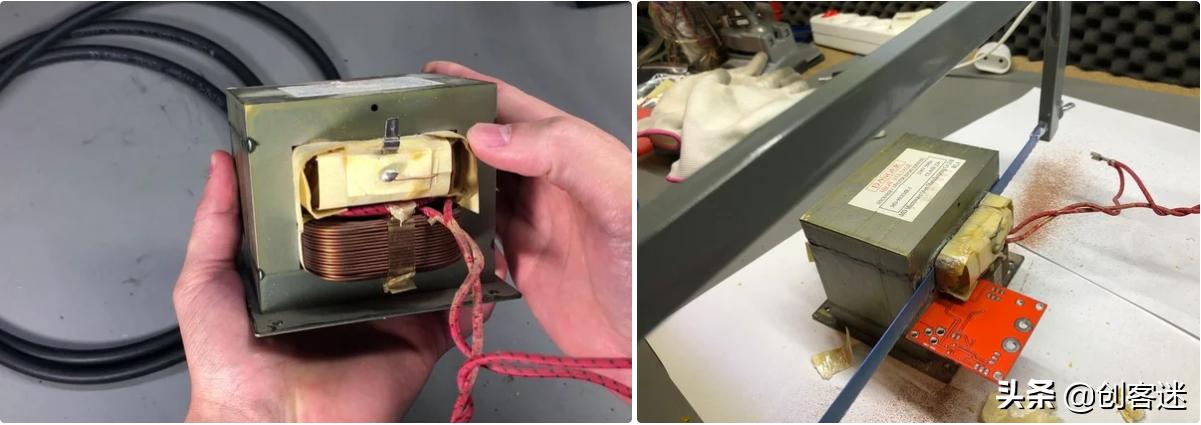 怎样用微波炉变压器做18650点焊机,微波炉改锂电池点焊机