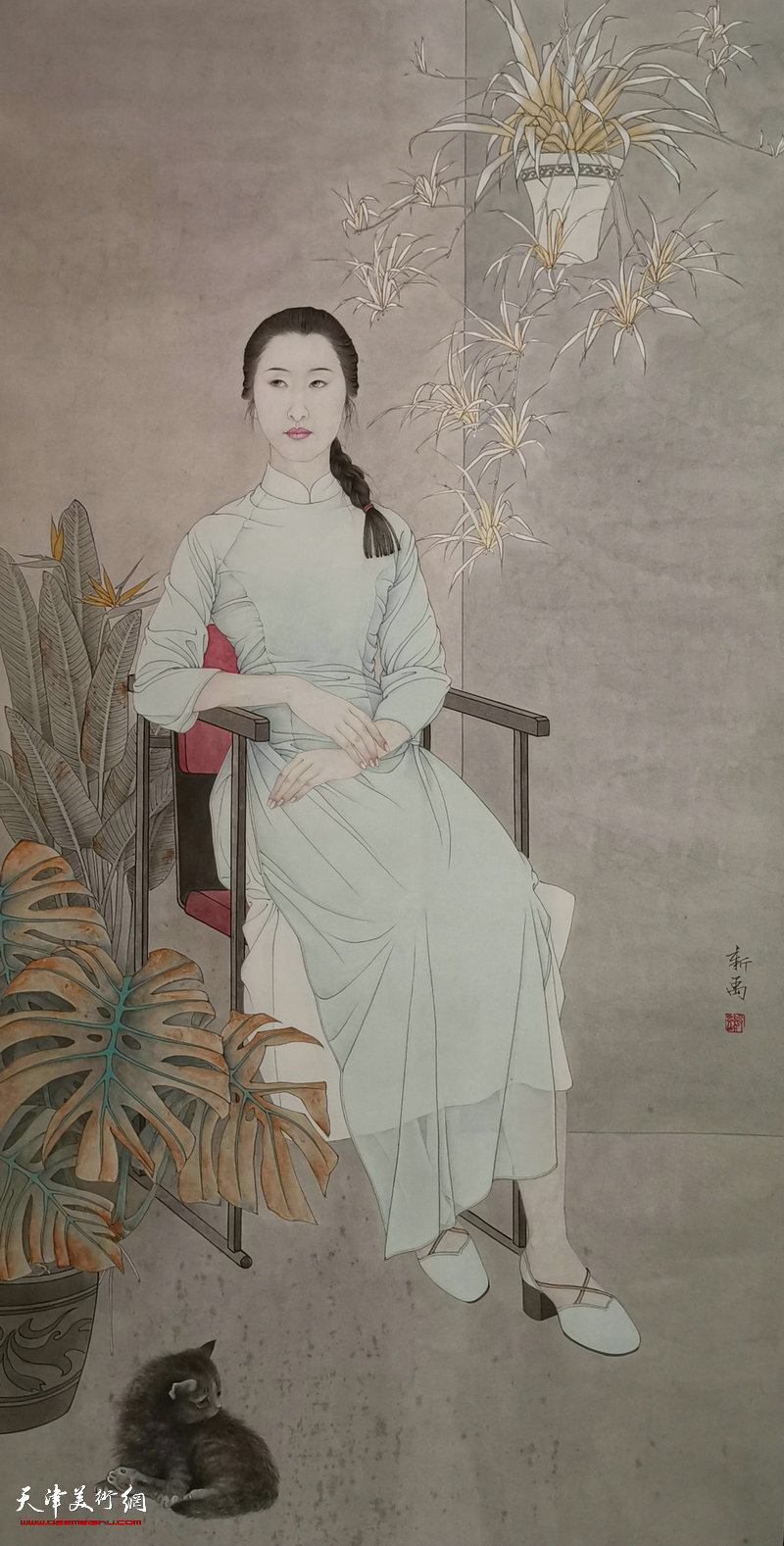 第五届中国当代工笔画大展,工笔人物画展