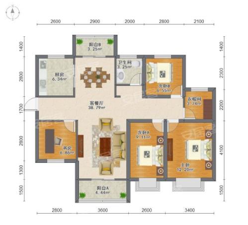 福田花园100平方多少钱,福田区红树林海景花园