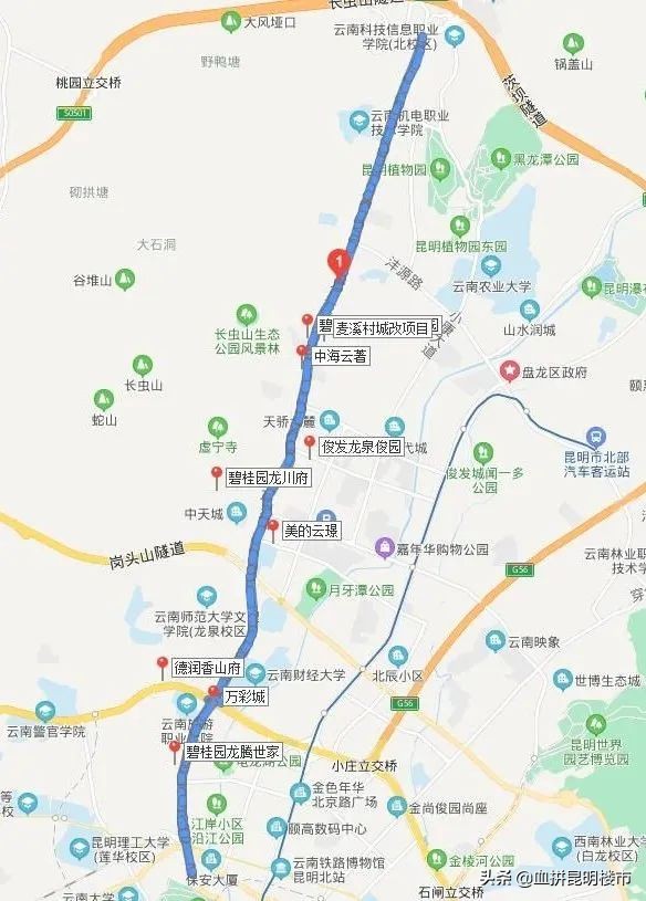 昆明龙泉路好吗,昆明龙泉路段