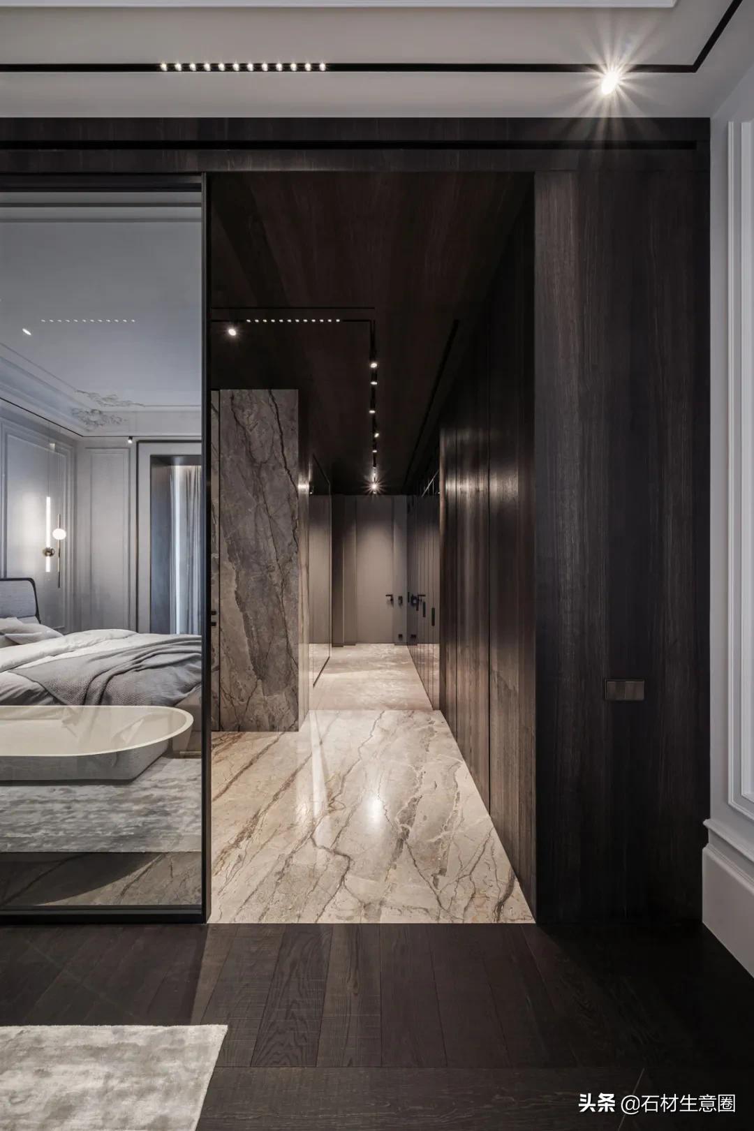 大理石做的浴室柜效果图,极简风格大理石浴室