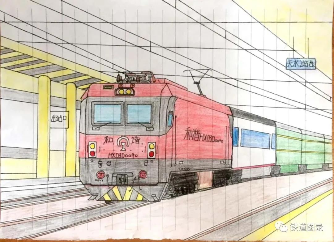 铁路人文:手绘火车