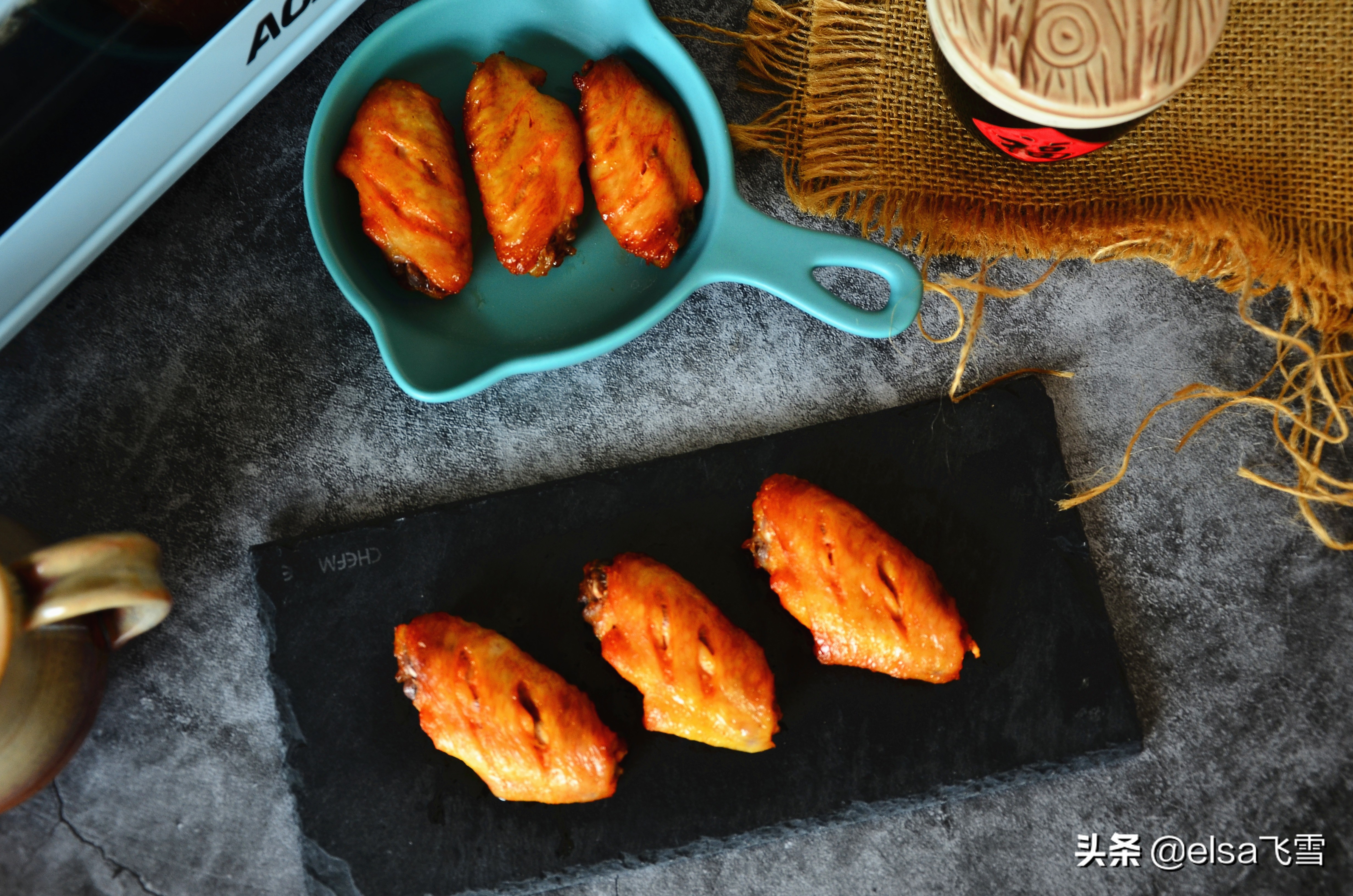 周末在家里做烤鸡翅,家庭做法的奥尔良烤翅