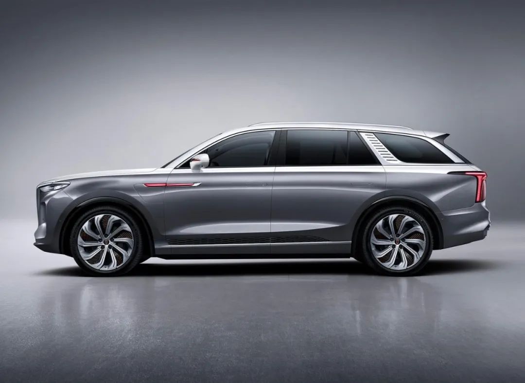 红旗ls7官图发布车长接近5.7米,红旗2022款hs7上市新车多少钱一辆