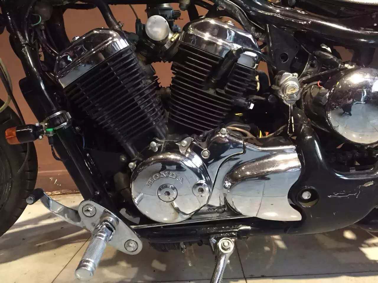 哈雷铁马400摩托车,铁马400改装案例