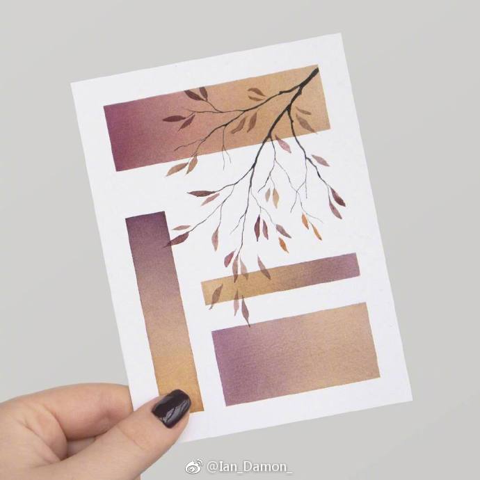 水彩配色卡图片,植物水彩配色大全