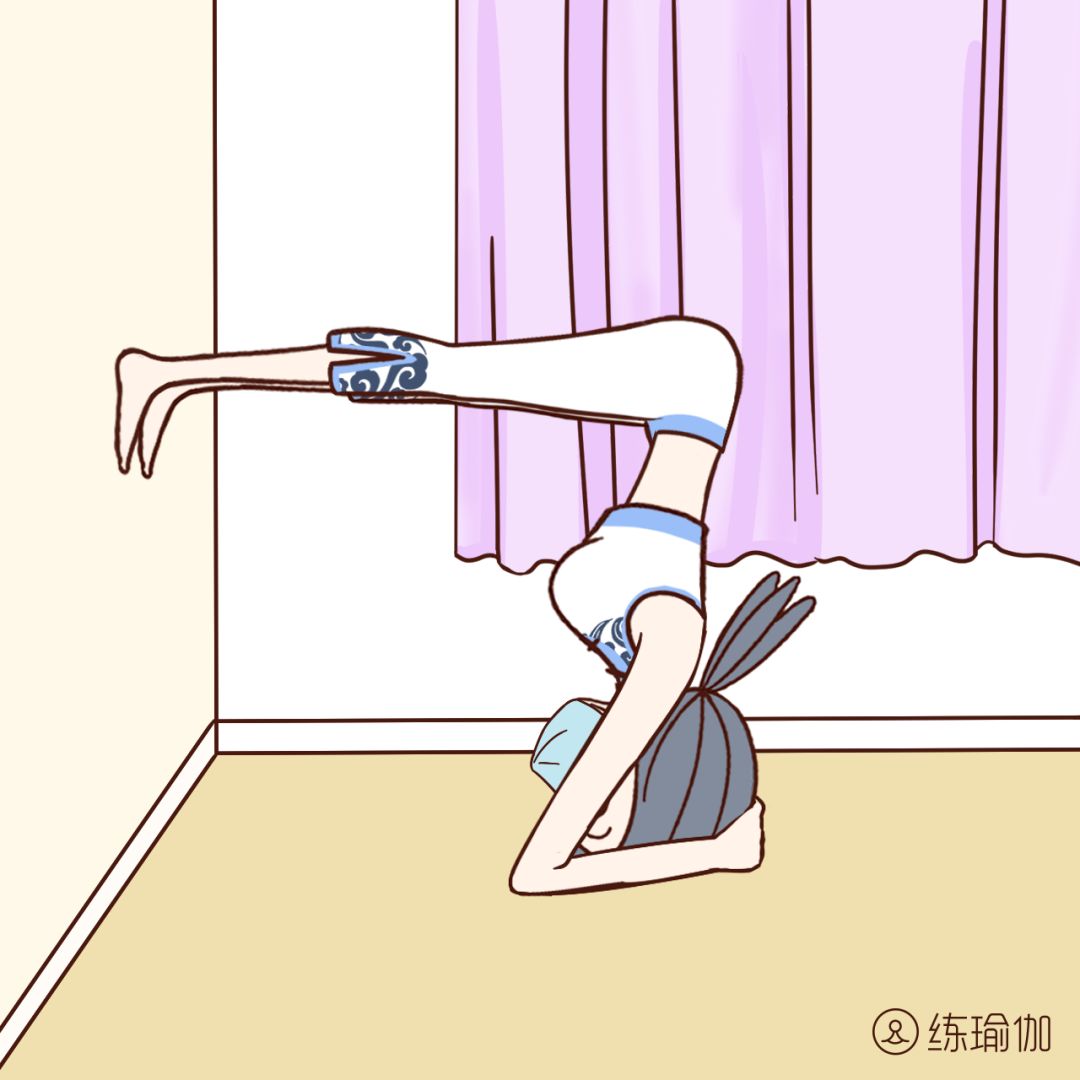 倒立60秒，给生殖器放气，刺激女性荷尔蒙