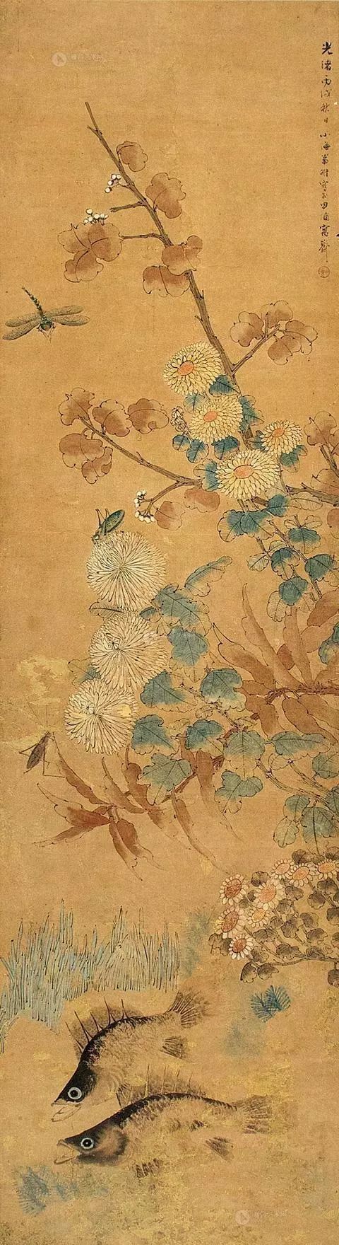 清代花鸟鱼虫画,清代国画名家花鸟鱼虫