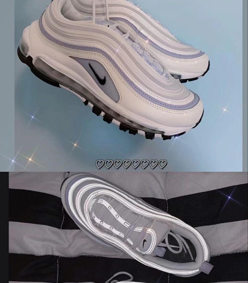nikeairmax97银子弹气垫鞋黑蓝 (nike airmax97珍珠白鞋感)